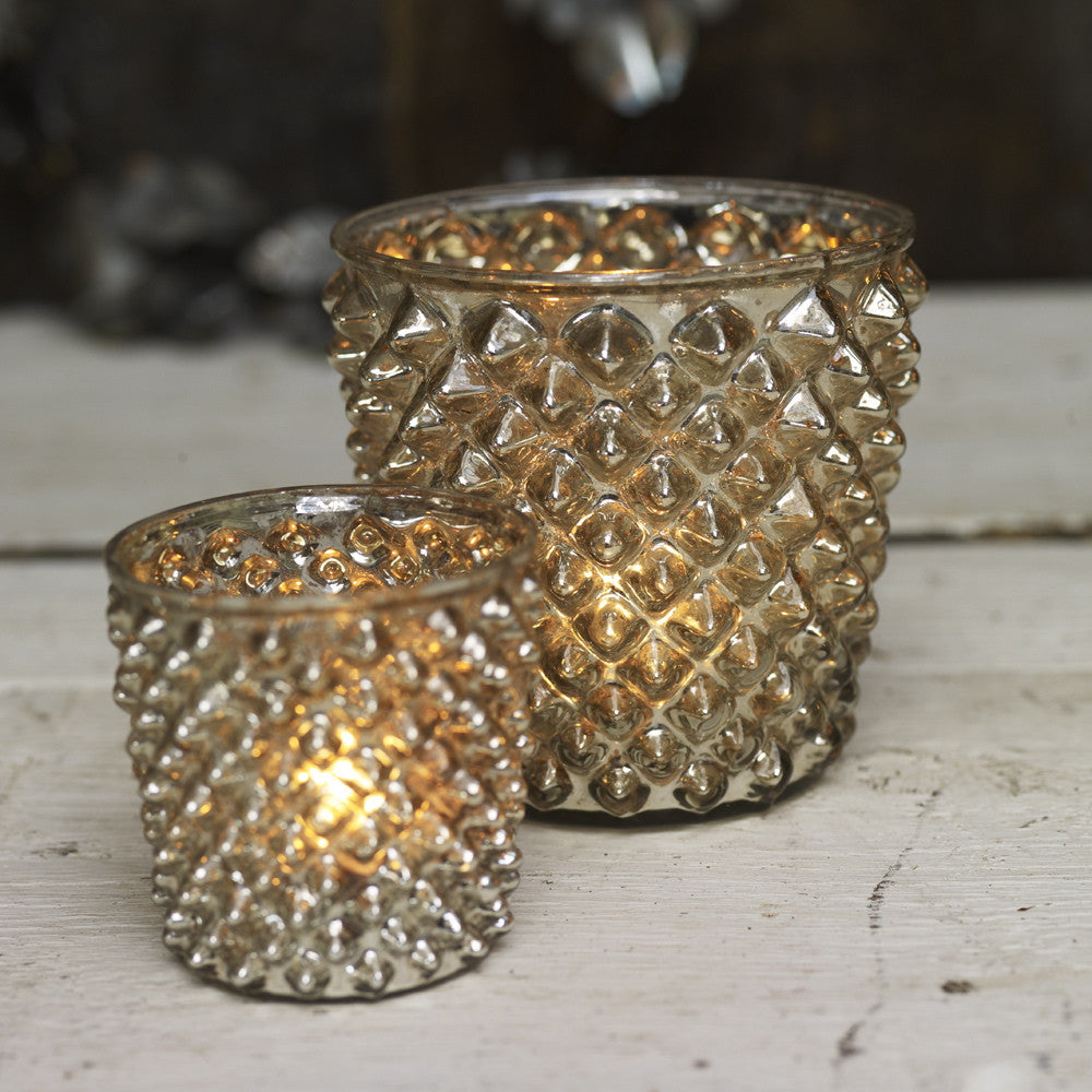 Diamond Mercury Tealight Holders