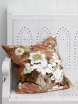 Vintage Rust Floral Cushion Cover