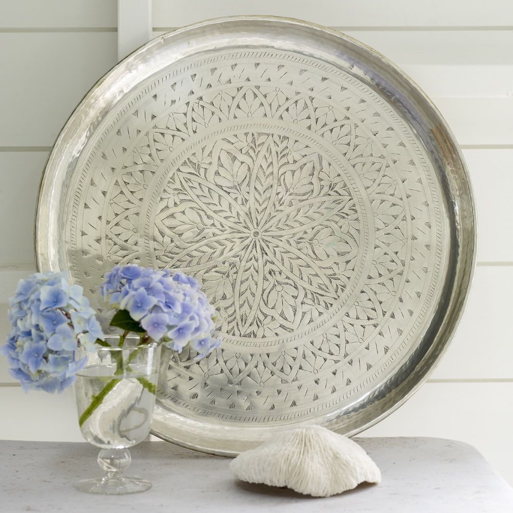 Moroccan Silver Tray-Large