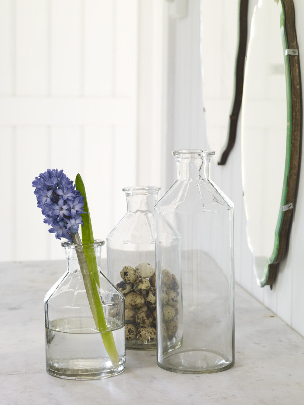 Faceted Botle Vases