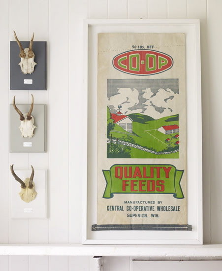 Vintage Feed Sack Boxframe