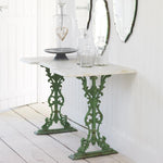 Antique Marble Console Table-Green