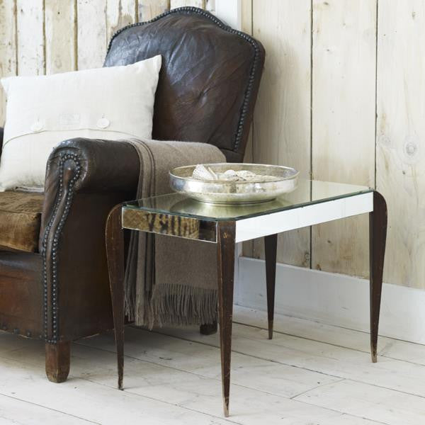 Vintage Mirrored Side Table