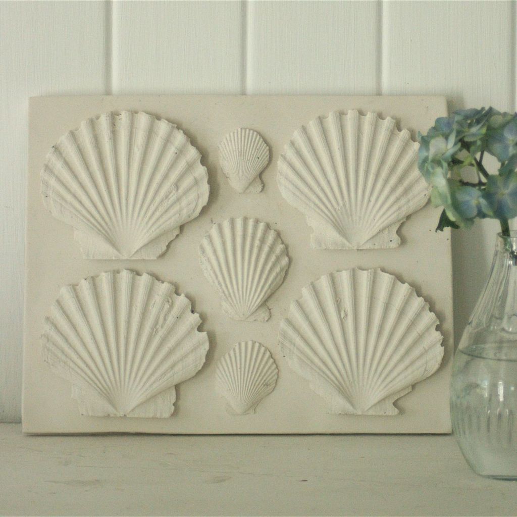 Plaster Cast Plaque - Shells