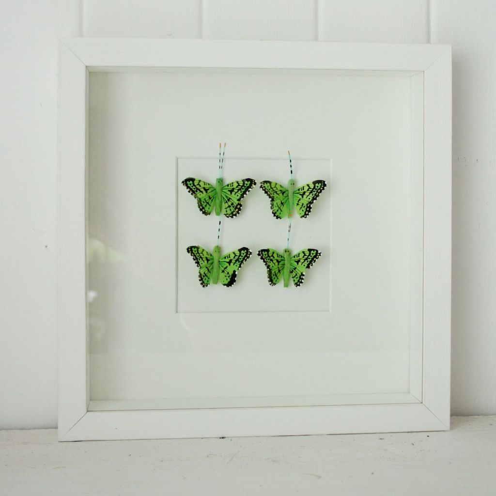 Green Butterfly Boxframe Small