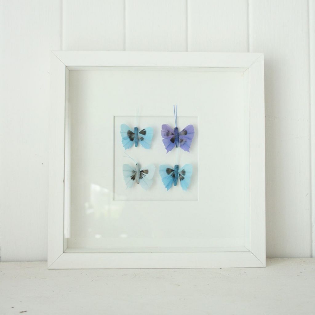 Blue Butterfly Boxframe Small