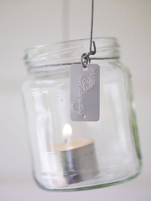 Glass Jam Jar Lantern