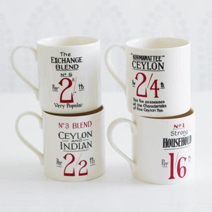 Tea Label Mugs-Exclusive